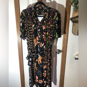 Chic Floral Print Midi Dress